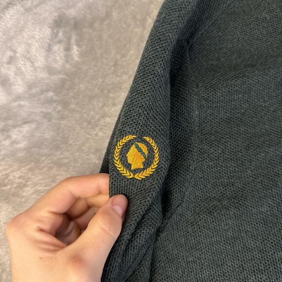 New Peter Millar XXL green Autumn Crest Honeycomb Crewneck Sweater Merino Wool - Picture 7 of 7